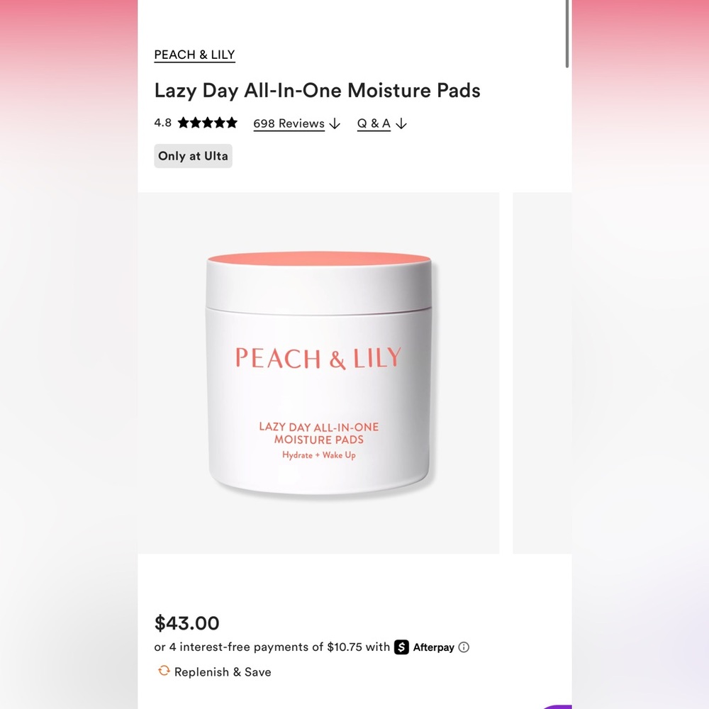 Peach & Lily Moisture Pads